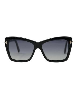 Tom Ford Womens Tom Ford Leah Ft0849 01B Black Sunglasses - Size: ONE size