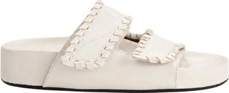 ATP Atelier Schoenen, Dames, Wit, 38 EU, Leer, Furlo Stitch Sandalen