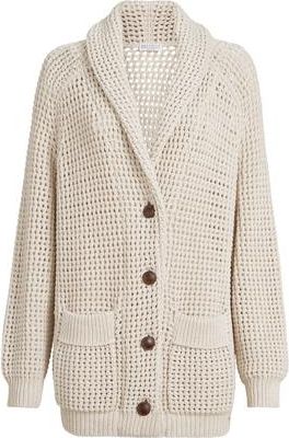 Brunello Cucinelli Net cardigan in Oat at Nordstrom, Size 3X-Large Eu
