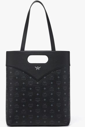 MCM Diamond Tote In Visetos Leather Mix
