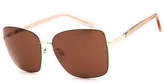 Draper James DJ9015 710 Womens Sunglasses Gold Size 58