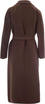 Max Mara Womens Midi Coat Esturia Taupe Virgin Wool