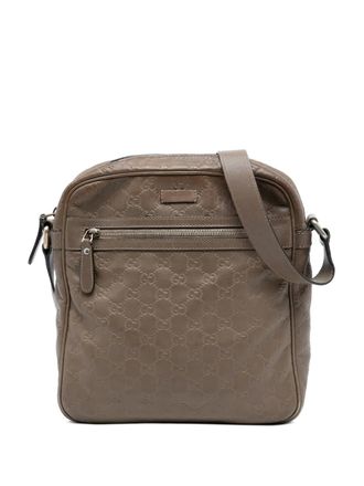 Gucci 2016-2025 Guccissima crossbody bag - unisex - Calf Leather - One Size - Brown