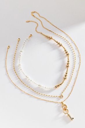 Anthropologie Shades of Sea Layering Necklaces