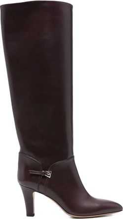 PARIS TEXAS 75mm Elsa buckle-detail boots - Red