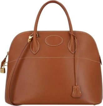 Herm&egrave;s Pre-owned Bolide 35 - Dames - Vintage Handtas - Bruin - ONE Size - Leer - Vintage