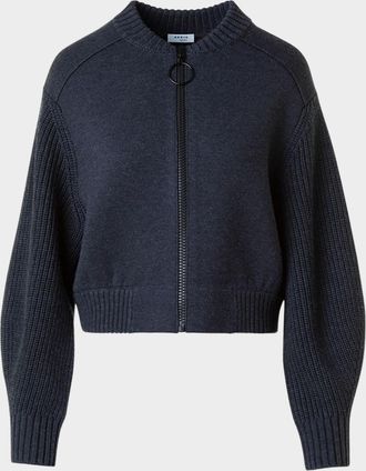 Akris Milano Knit Bomber Jacket