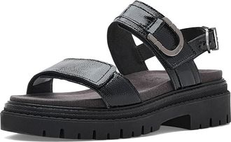 Naot Trinity Womens Sandals Black Crinkle Patent Leather : EU 42 (US Womens 11) M
