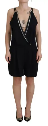 Dsquared2 Dsquared&sup2; Embellished Sleeveless V-neck Jumpsuit Womens Dress (Pre-Owned)