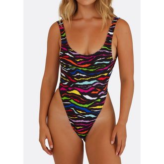 Minimale Animale Nolita One Piece Swimsuit in Tiger Print at Nordstrom, Size X-Small