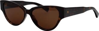 Bottega Veneta Stijlvolle Zonnebril Bv 1319S - Dames - Zonnebrillen - Bruin - 56 MM - Accessoires