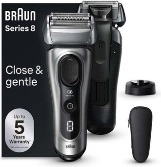 Braun Afeitadora Mojado Y Seco De L&aacute;minas Braun 8517s Serie 8 Plata