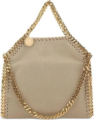 Stella McCartney Stella McCartney, Handbags, female, Beige, Size: ONE SIZE Falabella Tiny Tote Bag