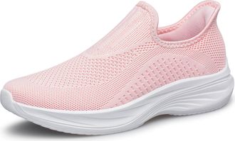 AFB Unisex Slip-on Loafers Mens Womens Casual Walking Shoes Lightweight Comfortable Fashion Sneakers, Pink, 10 Women/8.5 Men