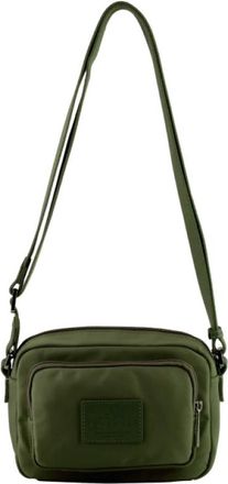 Pourchet Tassen, Dames, Groen, ONE Size, Katoen, Escale Crossbody Bag
