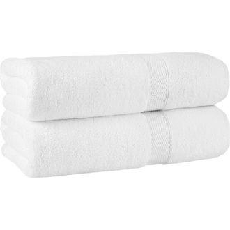 Linum Home Textiles Anovia Oversized Bath Towels in White at Nordstrom Rack, Size 2 Piece Set (Hand Towels)
