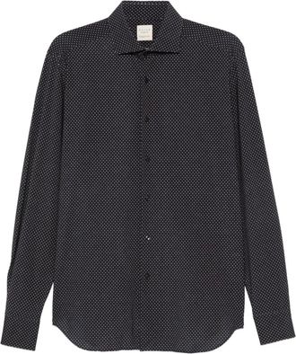 Xacus Camicia a pois - Blu