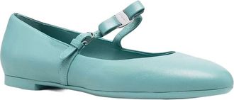 Ferragamo Bow Leather Ballet Flat