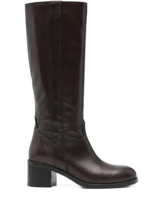 Paola Parisi Roma 65mm block-heel boots - Brown