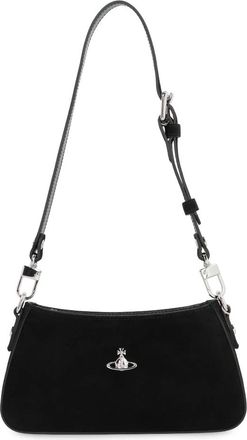 Vivienne Westwood Tassen, Dames, Zwart, ONE Size, Suède, Tesha Shoulder Bag