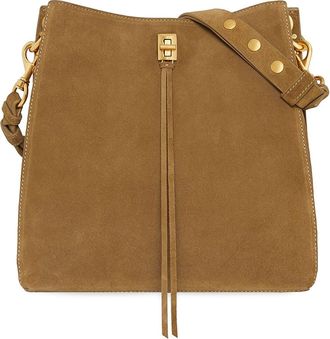 Rebecca Minkoff Darren Deerskin Leather Shoulder Bag in Honey at Nordstrom