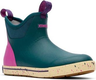 Xtratuf Waterproof Ankle Deck Boot in Transformative Teal at Nordstrom, Size 11
