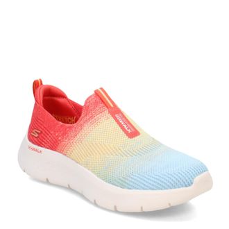 Skechers Womens Go Walk Flex Cali Sunset Walking Shoes, Red-multi, 4 UK