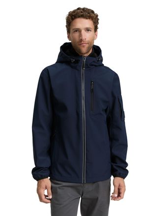 Tom Tailor Softshelljacke TOM TAILOR, Damen, Gr. XXL, blau (sky captain blau), Softshell, Obermaterial: 100% Polyester. Futter: 100% Polyester, unifarben, regula