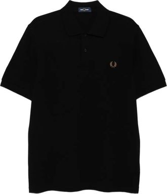 Fred Perry Polo con logo ricamato - Nero