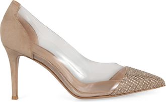 Gianvito Rossi Womens Suede Pumps - Tan Leather - Size EU 40