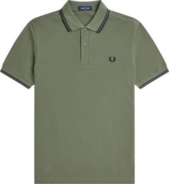 Fred Perry Polo M3600 - - Tops - Uomo - Verde - L