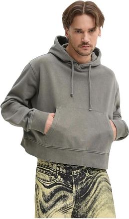 Camper Gelaagde Jersey Hoodie - Heren - Hoodies - Grijs - XS - Katoen - Hoodies & sweatvesten