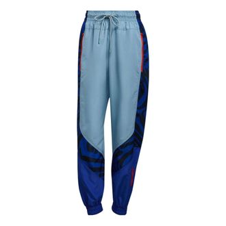 adidas (WMNS) adidas by Stella McCartney Printed Woven Track Pants Asia Sizing Blue HA8969