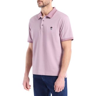 Robert Graham Lucifer Knit Polo in Mauve at Nordstrom Rack, Size X-Large