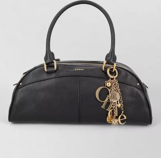 Chlo&eacute; chlo&eacute; bowling leather shoulder bag