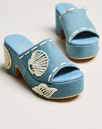 Matisse Footwear Exclusive Embroidered Platform Heeled Sandals