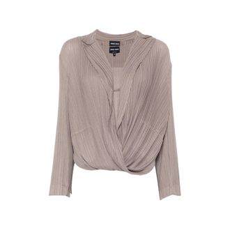 Giorgio Armani Pleated Tank Top And Blouse Set