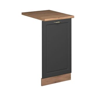 Vicco Panel frontal del lavavajillas Fame-Line, Antracita-Oro Landhaus, 45 cm, et Roble Vicco