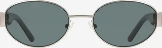 Cole Haan Womens Luxe Oval Sunglasses - Grey