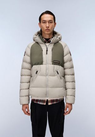 Napapijri Steppjacke NAPAPIJRI A-MOESA PUF, Herren, Gr. XXL, will gray, Obermaterial: 100% Polyamid. Futter: 100% Polyester. Wattierung: 100% Polyester, Jacken 