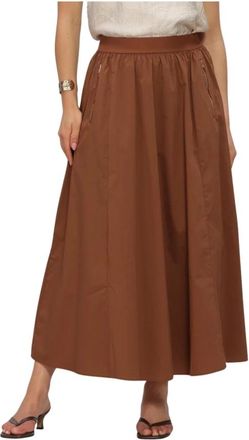Aaiko Rokken, Dames, Bruin, XL, Rixt CO 540 Midi Rok