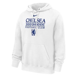 Nike Chelsea Club Fleece Nike Mens Pullover Hoodie in White | M31233P083CHFC-WHT