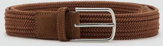 Mango Cintura intrecciata elasticizzata marrone medio - Uomo - 100 - MANGO MAN