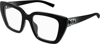 Gucci Demo Cat Eye Ladies Eyeglasses GG2028O 001 50