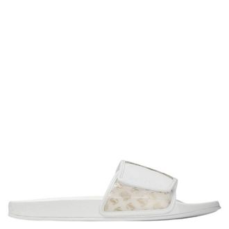 Jimmy Choo London Fitz Monogram Print Plexi Sandals, Brand Size 41 ( US Size 8 )