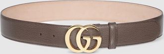 Gucci GG Marmont Wide Belt, Brown, Leather