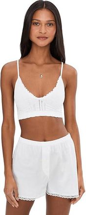 Free People Heirloom Seamless Bralette Womens Bra Ivory : L-XL (US Womens 14-16), Elastane/Nylon