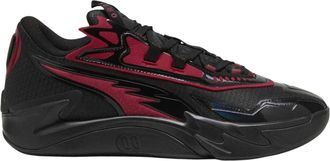 Puma MB.04-basketbalschoenen voor heren met logo (Zwart, Rood)