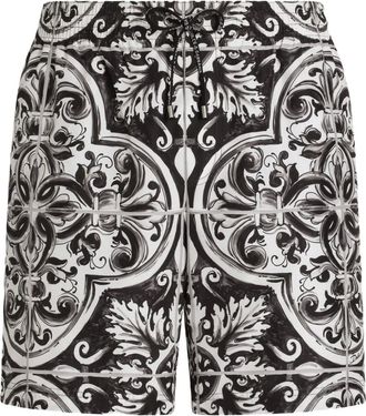 Dolce & Gabbana Costume da bagno con stampa grafica - Nero