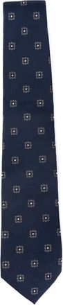 Bigi Cravatte Milano Cravatta in seta a fantasia - Blu